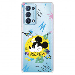 Funda para Oppo Reno6 Pro Oficial de Disney Mickey Mickey Urban - Clásicos Disney