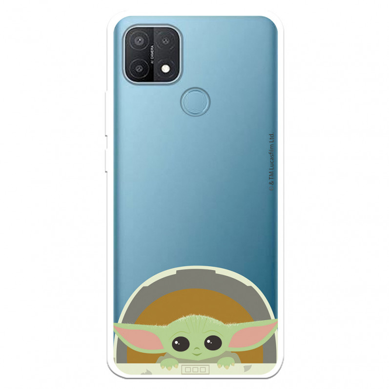 Funda para Oppo A15 Oficial de Star Wars Baby Yoda Sonrisas - The Mandalorian