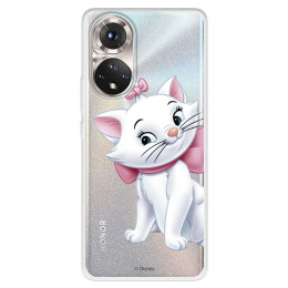 Funda para Huawei Honor 50 5G Oficial de Disney Marie Silueta - Los Aristogatos