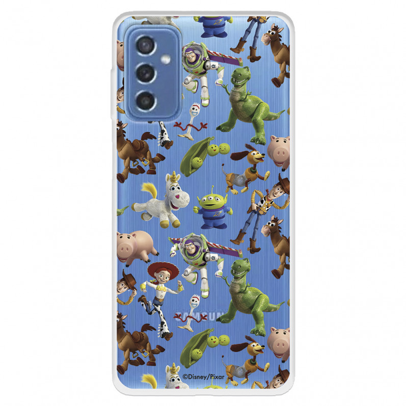 Funda para Samsung Galaxy M52 5G Oficial de Disney Muñecos Toy Story Siluetas - Toy Story