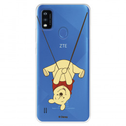 Funda para ZTE Blade A51 Oficial de Disney Winnie  Columpio - Winnie The Pooh