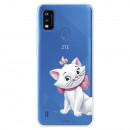 Funda para ZTE Blade A51 Oficial de Disney Marie Silueta - Los Aristogatos