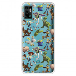 Funda para ZTE Blade A71 Oficial de Disney Muñecos Toy Story Siluetas - Toy Story