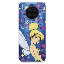 Funda para Huawei Honor 50 Lite Oficial de Disney Campanilla Flores - Peter Pan