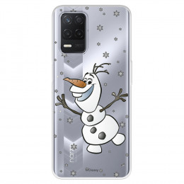 Funda para Realme Narzo 30 5G Oficial de Disney Olaf Transparente - Frozen