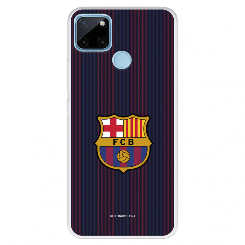 Funda para Realme C21Y del Barcelona Rayas Blaugrana - Licencia Oficial FC Barcelona