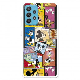 Funda para Samsung Galaxy A52 4G Oficial de Disney Mickey Comic - Clásicos Disney