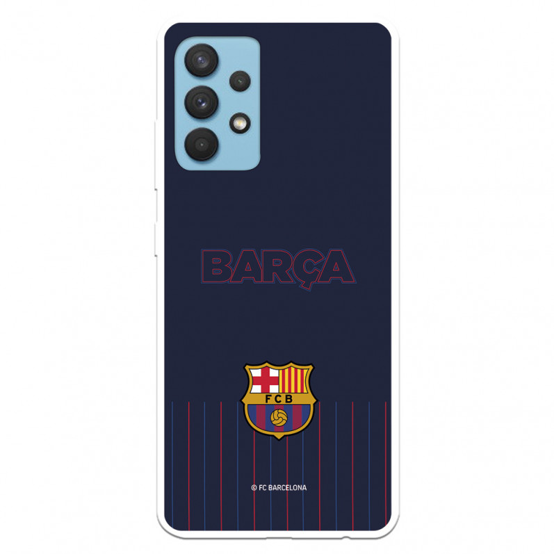 FC Barcelona Barsa Niebieskie tło Etui Samsung Galaxy A32 4G - Oficjalna licencja FC Barcelona