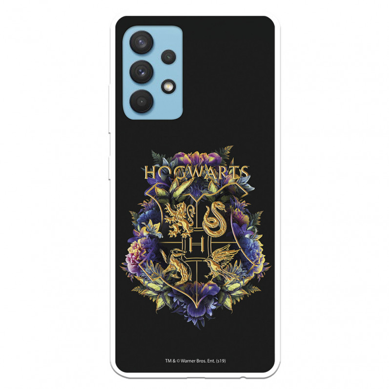 Oficjalne etui Harry Potter Hogwart w kwiaty do telefonu Samsung Galaxy A32 4G — Harry Potter