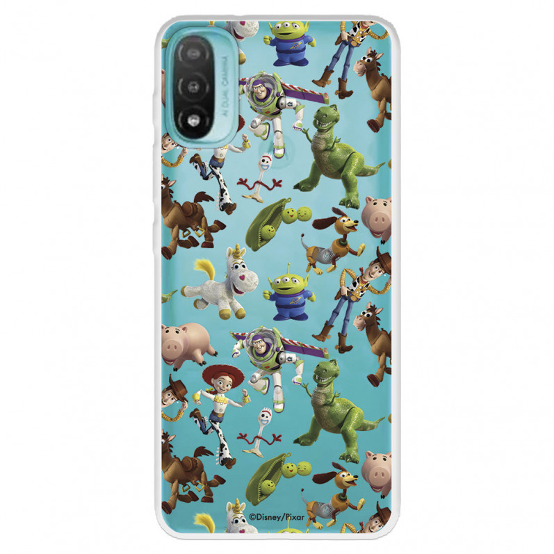 Funda para Motorola Moto E30 Oficial de Disney Muñecos Toy Story Siluetas - Toy Story