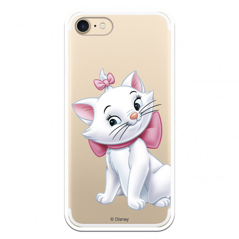 Oficjalne przezroczyste etui Disney Marie Silhouette do iPhone 7 - The Aristocats
