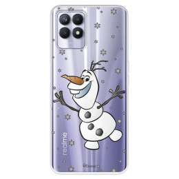 Funda para Realme C11 2021 Oficial de Disney Olaf Transparente - Frozen