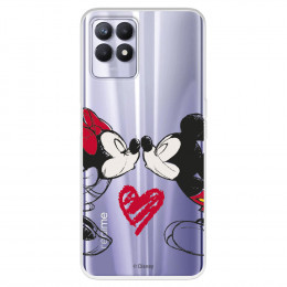 Funda para Realme C11 2021 Oficial de Disney Mickey y Minnie Beso - Clásicos Disney