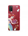 Etui do Samsung Galaxy A02s Oficjalne Disney Ariel i Sébastien Bubbles - Mała Syrenka