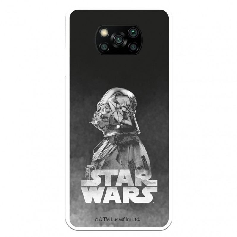 Etui do Xiaomi Poco X3 Pro Oficjalne Gwiezdne Wojny Darth Vader Czarne Tło - Gwiezdne Wojny