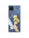 Funda para Samsung Galaxy M22 Oficial de Disney Campanilla Flores - Peter Pan