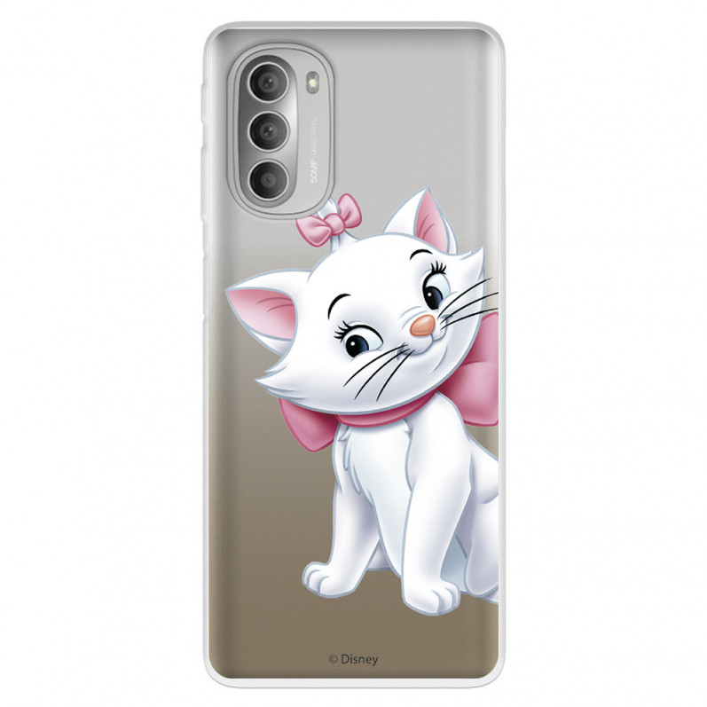 Funda para Motorola Moto G51 5G Oficial de Disney Marie Silueta - Los Aristogatos