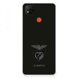 Funda para Xiaomi Redmi 9C del Escudo Fondo Negro  - Licencia Oficial Benfica