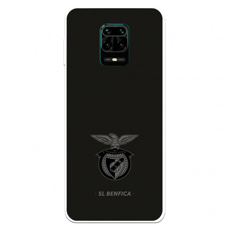 Funda para Xiaomi Redmi Note 9S del Escudo Fondo Negro  - Licencia Oficial Benfica