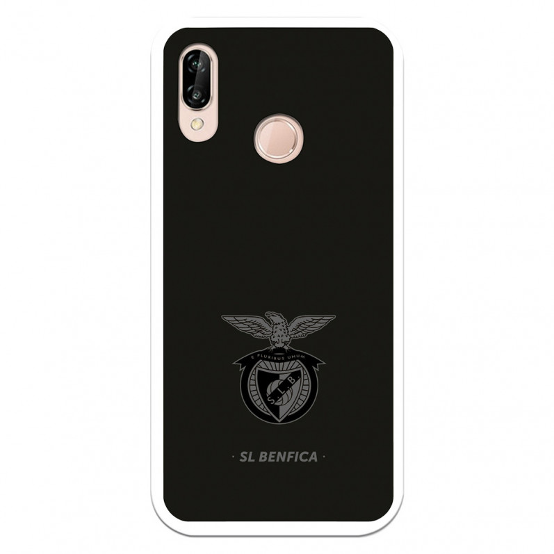 Funda para Huawei P20 Lite del Escudo Fondo Negro  - Licencia Oficial Benfica