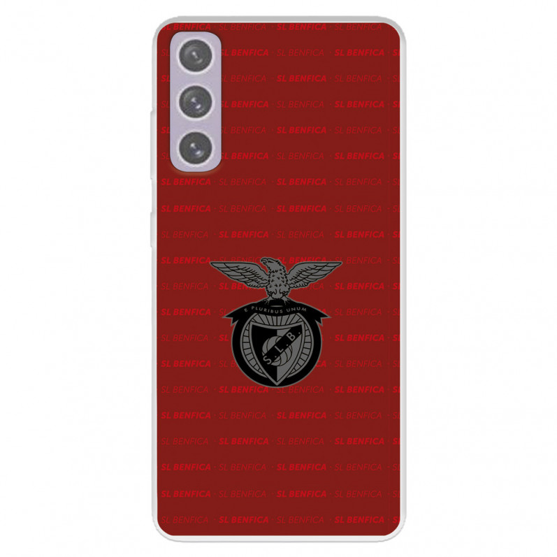 Funda para Samsung Galaxy S21 FE del Escudo Fondo Granate  - Licencia Oficial Benfica