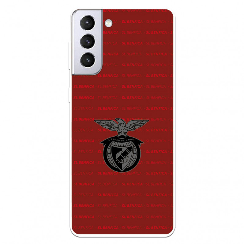 Funda para Samsung Galaxy S21 Plus del Escudo Fondo Granate  - Licencia Oficial Benfica