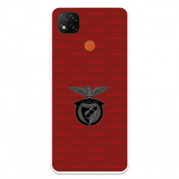 Funda para Xiaomi Redmi 9C del Escudo Fondo Granate  - Licencia Oficial Benfica