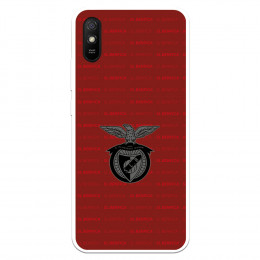 Funda para Xiaomi Redmi 9A del Escudo Fondo Granate  - Licencia Oficial Benfica