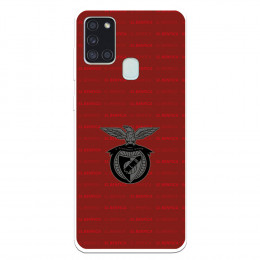 Funda para Samsung Galaxy A21s del Escudo Fondo Granate  - Licencia Oficial Benfica