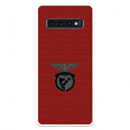 Funda para Samsung Galaxy S10 Plus del Escudo Fondo Granate  - Licencia Oficial Benfica