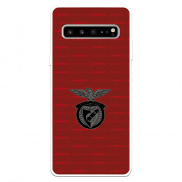 Funda para Samsung Galaxy S10 del Escudo Fondo Granate  - Licencia Oficial Benfica