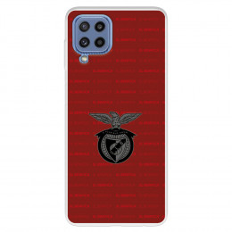 Funda para Samsung Galaxy M32 del Escudo Fondo Granate  - Licencia Oficial Benfica