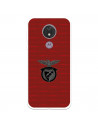 Funda para Motorola Moto G7 Power del Escudo Fondo Granate  - Licencia Oficial Benfica