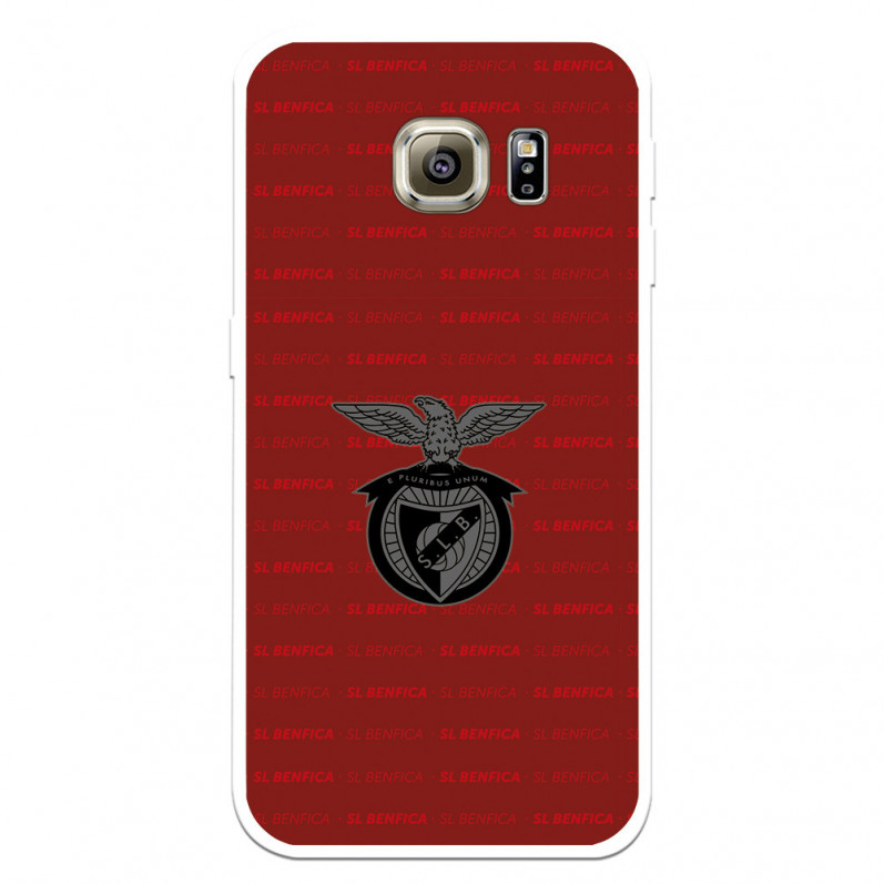 Funda para Samsung Galaxy S6 Edge Plus del Escudo Fondo Granate  - Licencia Oficial Benfica