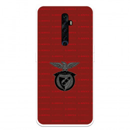 Funda para Oppo Reno2 Z del Escudo Fondo Granate  - Licencia Oficial Benfica