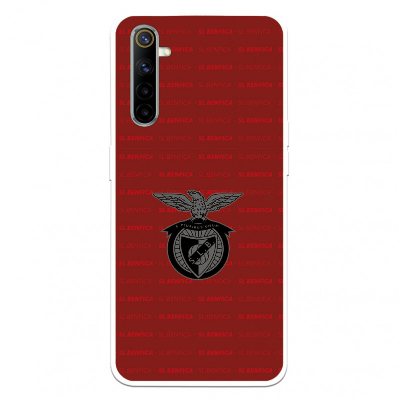 Funda para Realme 6 del Escudo Fondo Granate  - Licencia Oficial Benfica