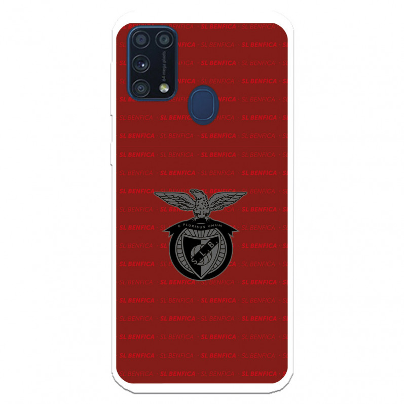 Funda para Samsung Galaxy M51 del Escudo Fondo Granate  - Licencia Oficial Benfica