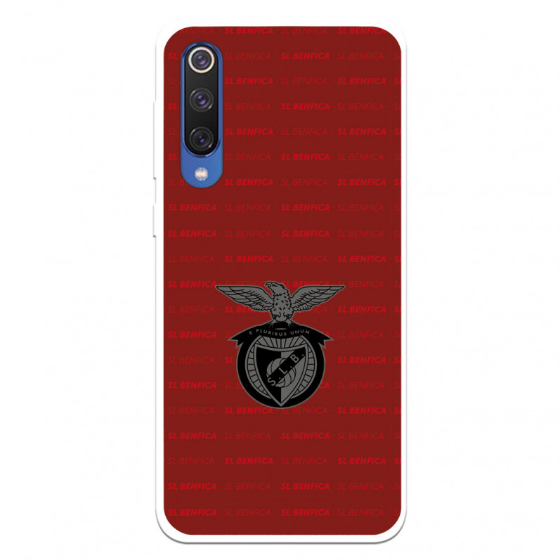 Funda para Xiaomi Mi 9 SE del Escudo Fondo Granate  - Licencia Oficial Benfica