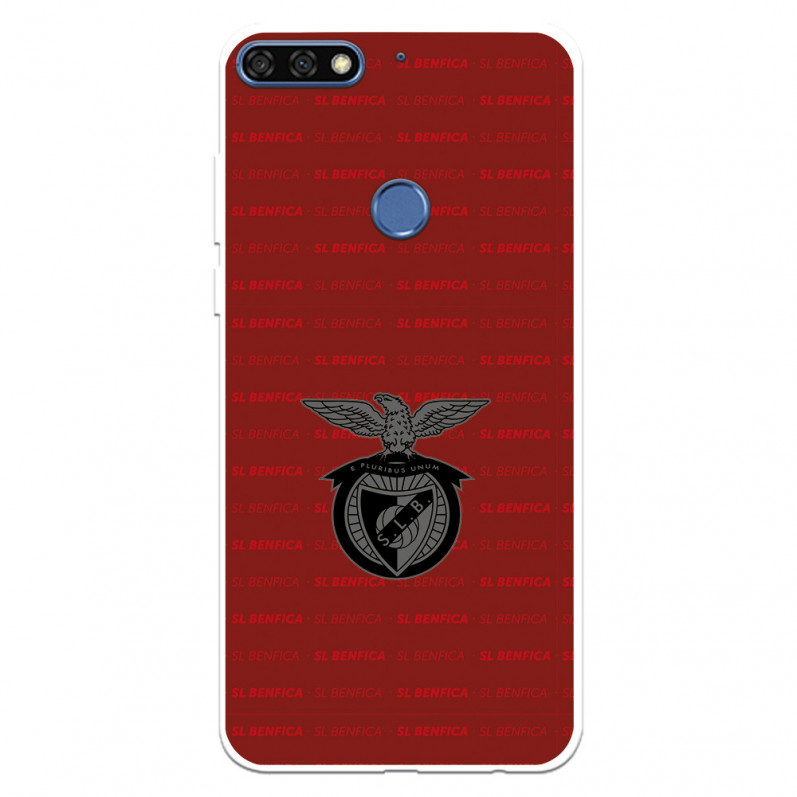 Funda para Huawei Y7 2018 del Escudo Fondo Granate  - Licencia Oficial Benfica