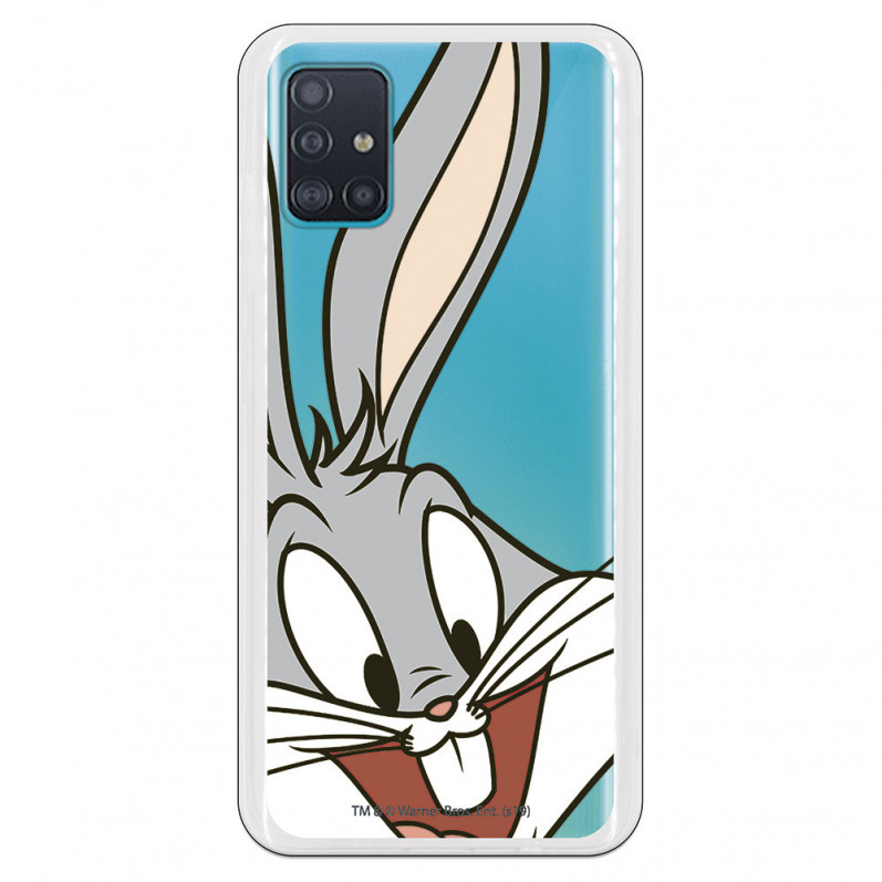 Oficjalne przezroczyste etui Warner Bros Bugs Bunny Silhouette do Samsung Galaxy A51 5G - Looney Tunes