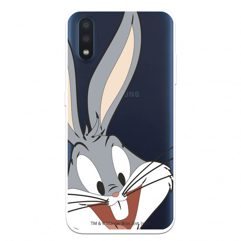 Oficjalne etui Warner Bros Bugs Bunny Silhouette Przezroczyste etui Samsung Galaxy A01 — Looney Tunes
