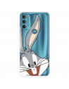 Oficjalna sylwetka Warner Bros. Królik Bugs Przezroczysta obudowa Motorola Moto G71 5G — Looney Tunes