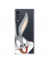 Oficjalna sylwetka Królika Bugsa firmy Warner Bros Przezroczyste etui LG Velvet 5G — Looney Tunes