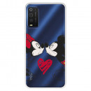 Funda para TCL 205 Oficial de Disney Mickey y Minnie Beso - Clásicos Disney