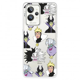 Funda para Realme GT 2 Pro Oficial de Disney Villanas Patrón - Villanas Disney