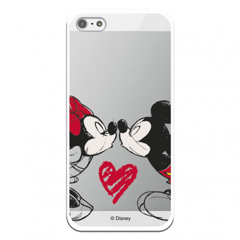 Oficjalne etui Disney Mickey i Minnie Kiss do iPhone SE 2022 – Disney Classics