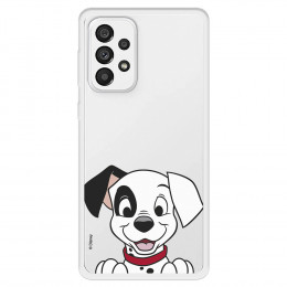 Funda para Samsung Galaxy A73 5G Oficial de Disney Cachorro Sonrisa - 101 Dálmatas