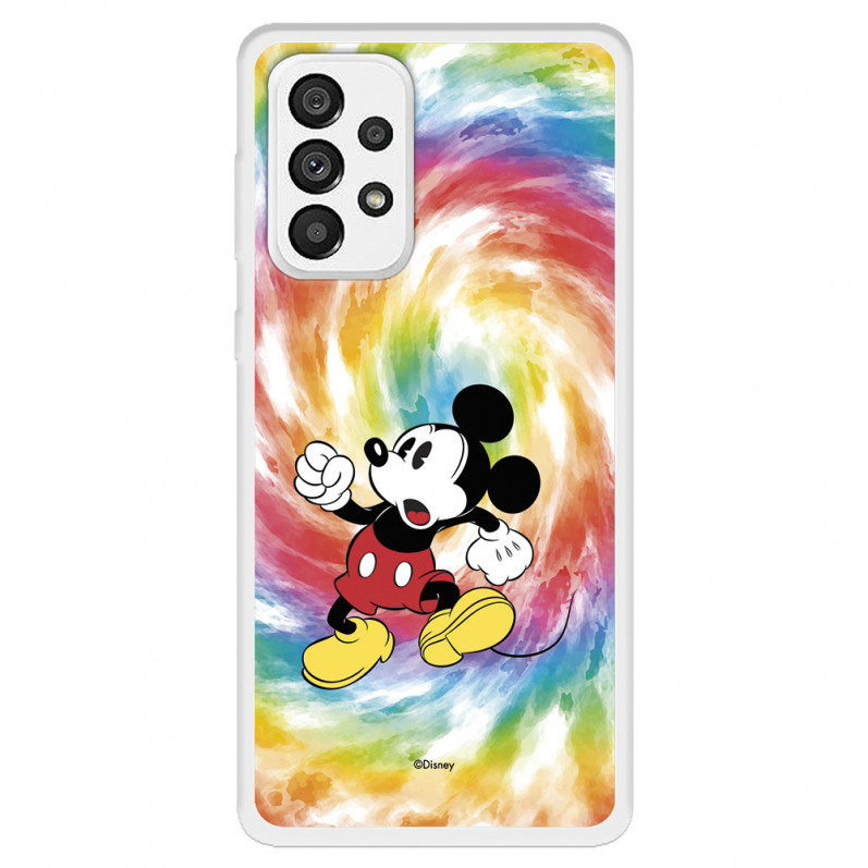 Funda para Samsung Galaxy A73 5G Oficial de Disney Mickey Mickey Tye Die - Clásicos Disney