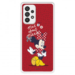 Funda para Samsung Galaxy A73 5G Oficial de Disney Minnie Mad About - Clásicos Disney