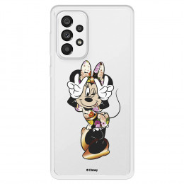 Funda para Samsung Galaxy A73 5G Oficial de Disney Minnie Posando - Clásicos Disney